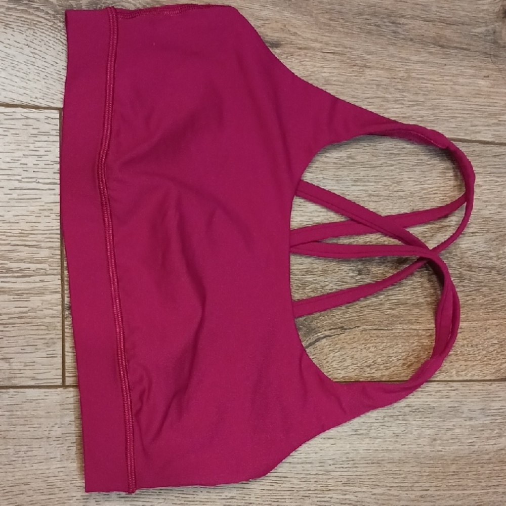 Women's Strappy Sports Bra - Pink